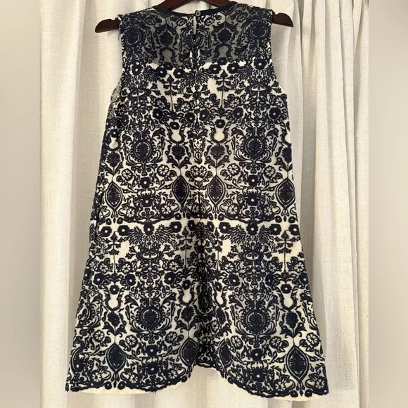 Sea New York Navy and White Mini Dress Size 2 - Picture 4 of 5